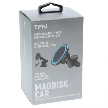 849 р. Держатель телефона на дефлектор магнитный TFN TFN tfn-hl-magdiskcar  с доставкой в г. Пермь. Увеличить фотографию 5