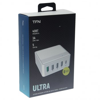 2 059 р. Устройство зарядное в розетку 5 USB TFN TFN tfn-wc05  с доставкой в г. Пермь. Увеличить фотографию 3