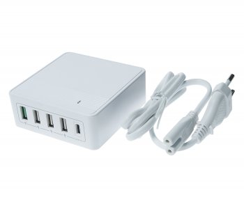 2 059 р. Устройство зарядное в розетку 5 USB TFN TFN tfn-wc05  с доставкой в г. Пермь. Увеличить фотографию 1
