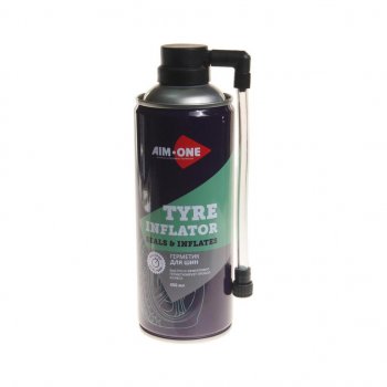 389 р. Герметик шин 450мл аэрозоль Tyre Inflator AIM-ONE AIM-ONE ti-270  с доставкой в г. Пермь. Увеличить фотографию 1