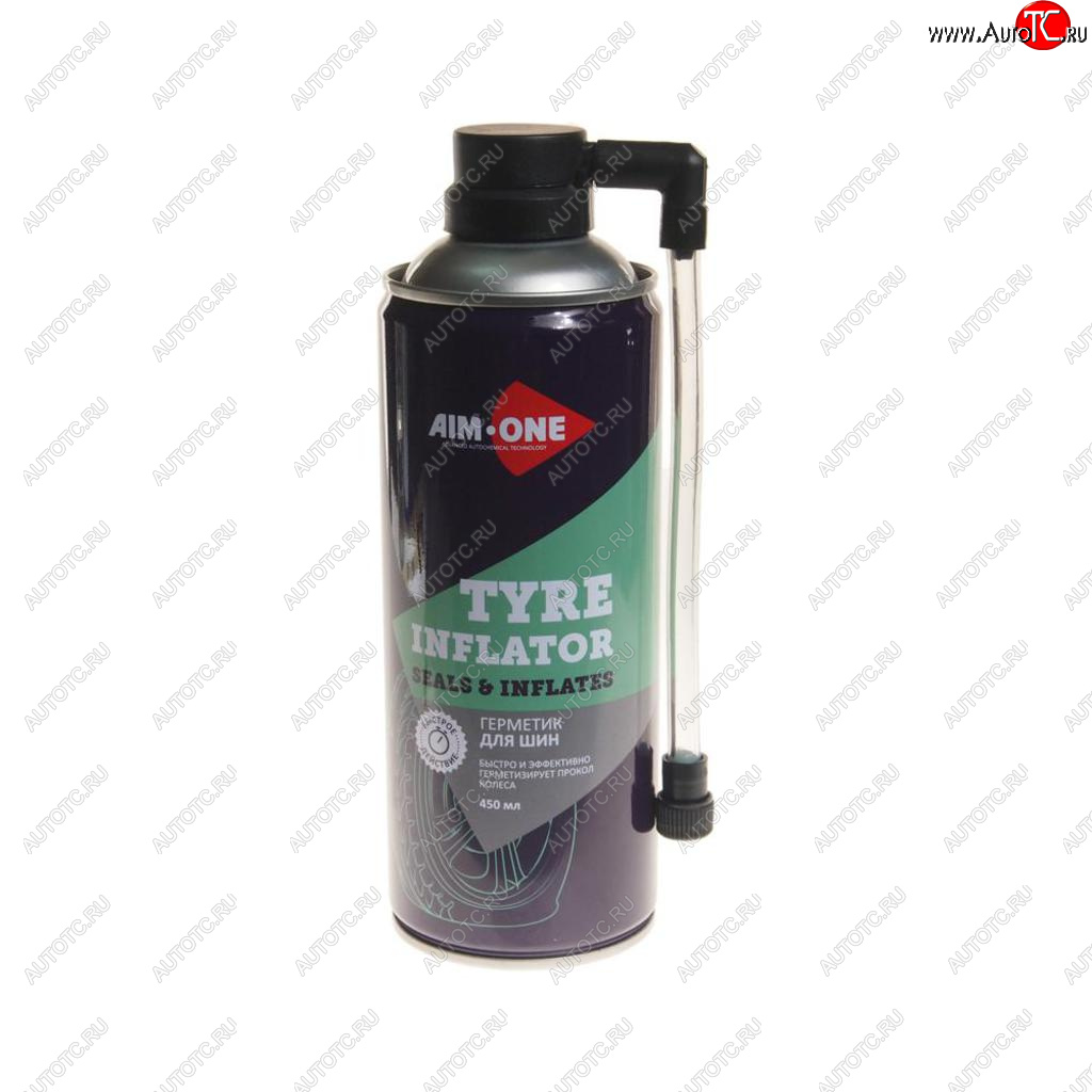 389 р. Герметик шин 450мл аэрозоль Tyre Inflator AIM-ONE AIM-ONE ti-270  с доставкой в г. Пермь