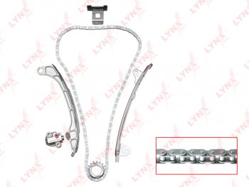 13 099 р. Комплект цепи ГРМ TOYOTA Camry (06-),Venza (08-) (2.52.7) (цепь+башмак+2 успок+натяж+1 звезда) LYNX LYNX tk0044  с доставкой в г. Пермь. Увеличить фотографию 1