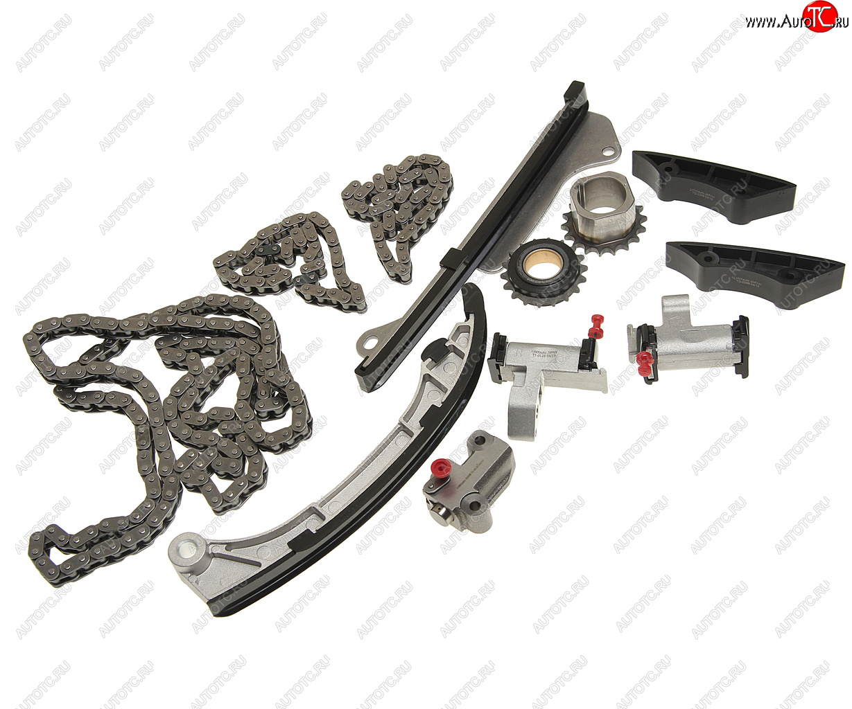28 799 р. Комплект цепи ГРМ TOYOTA Camry (06-) (3.5) (3 цепи+башмак натяж+3 успокоит+3 натяж+2 звезды) LYNX LYNX tk0060  с доставкой в г. Пермь