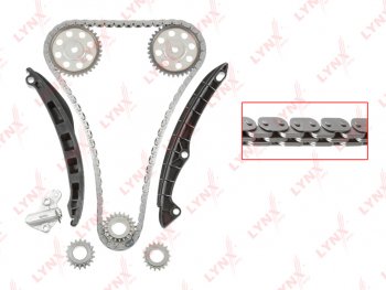 11 299 р. Комплект цепи ГРМ VW AUDI SKODA (1.41.6) (1 цепь+башмак натяж+успокоит+натяж+5 звезд) LYNX LYNX tk0065  с доставкой в г. Пермь. Увеличить фотографию 6