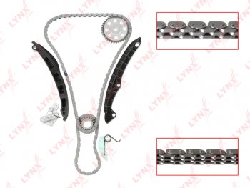 10 549 р. Комплект цепи ГРМ VW AUDI SKODA (1.4 TSI) (2 цепи+башмак натяж+успокоит+2 натяж+2 звезды) LYNX LYNX tk0158  с доставкой в г. Пермь. Увеличить фотографию 1