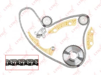 8 349 р. Комплект цепи ГРМ OPEL Astra G (2.2) (1 цепь+башмак натяж+2 успокоит+натяж+3 звезды) LYNX LYNX tk0184  с доставкой в г. Пермь. Увеличить фотографию 7