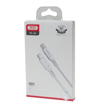 779 р. Кабель iPhone (5-)-USB Type C 1м белый XO XO tk04 mfi white  с доставкой в г. Пермь. Увеличить фотографию 2