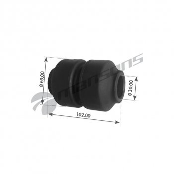 599 р. Сайлентблок SCHMITZ полурессоры (30х68х102) металл-резина MANSONS MANSONS trb4021  с доставкой в г. Пермь. Увеличить фотографию 1