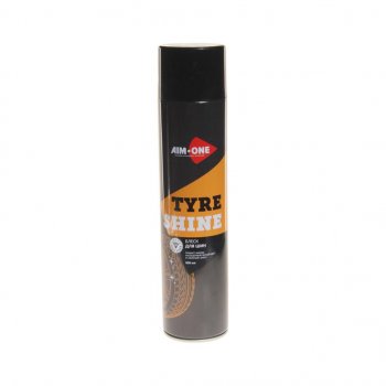 459 р. Чернитель шин 650мл аэрозоль Tyre Shine AIM-ONE AIM-ONE ts-500  с доставкой в г. Пермь. Увеличить фотографию 1