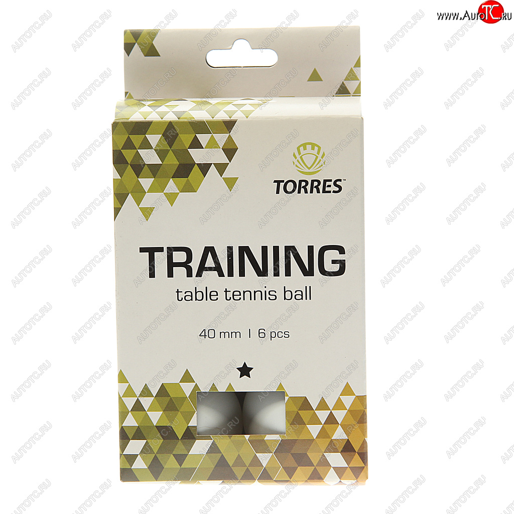 254 р. Шарик для настольного тенниса 6шт. Training 1 TORRES TORRES tt21016  с доставкой в г. Пермь