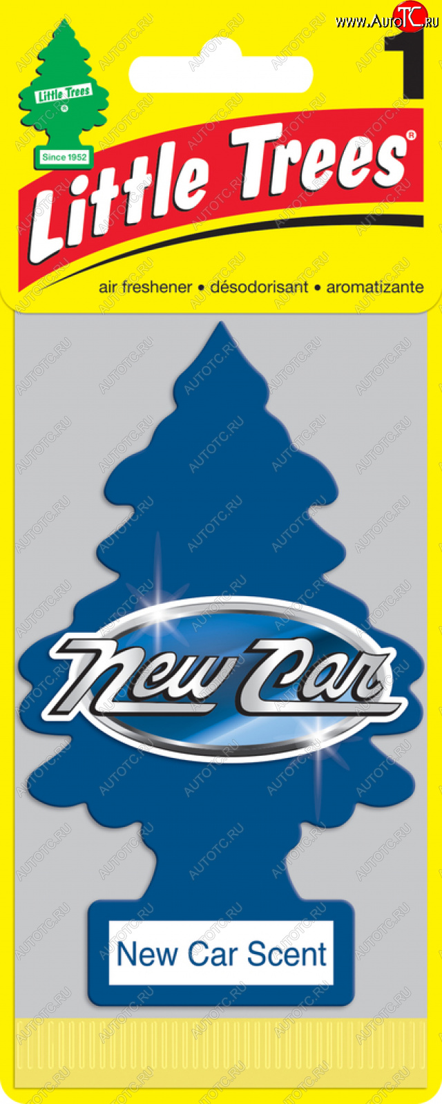 157 р. Ароматизатор подвесной пластина (новая машина) Елочка CAR FRESHNER CAR FRESHNER u1p-10189-russ  с доставкой в г. Пермь