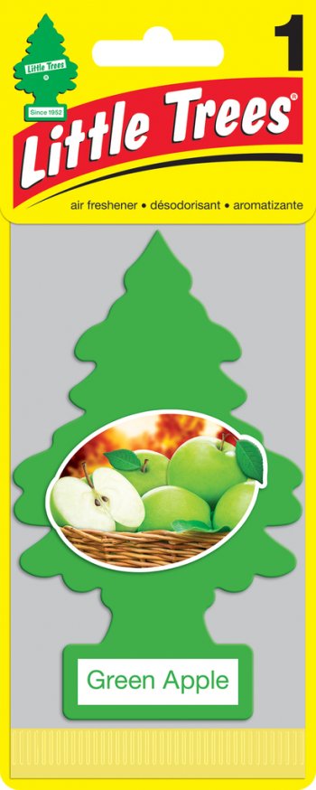 159 р. Ароматизатор подвесной пластина (яблоко зеленое) Елочка CAR FRESHNER CAR FRESHNER u1p-10316-russ  с доставкой в г. Пермь. Увеличить фотографию 1