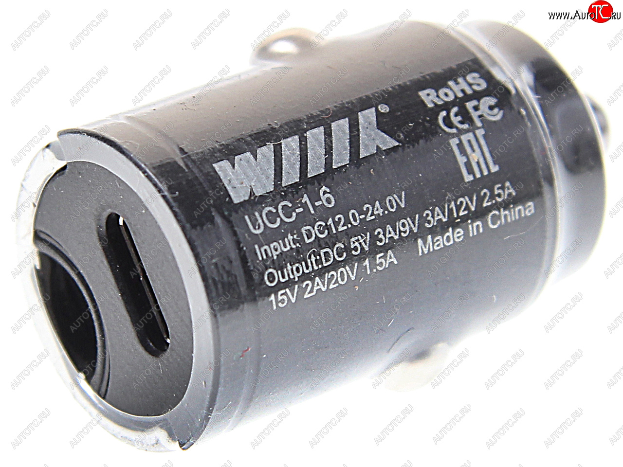 999 р. Устройство зарядное в прикуриватель 1USB Type C 12V Quick Charge WIIIX WIIIX ucc-1-6  с доставкой в г. Пермь