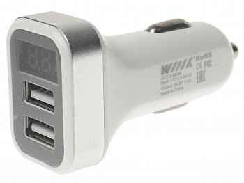Устройство зарядное в прикуриватель 2USB 12V WIIIX WIIIX ucc-2-26-vm-w WIIIX ucc-2-26-vm-w