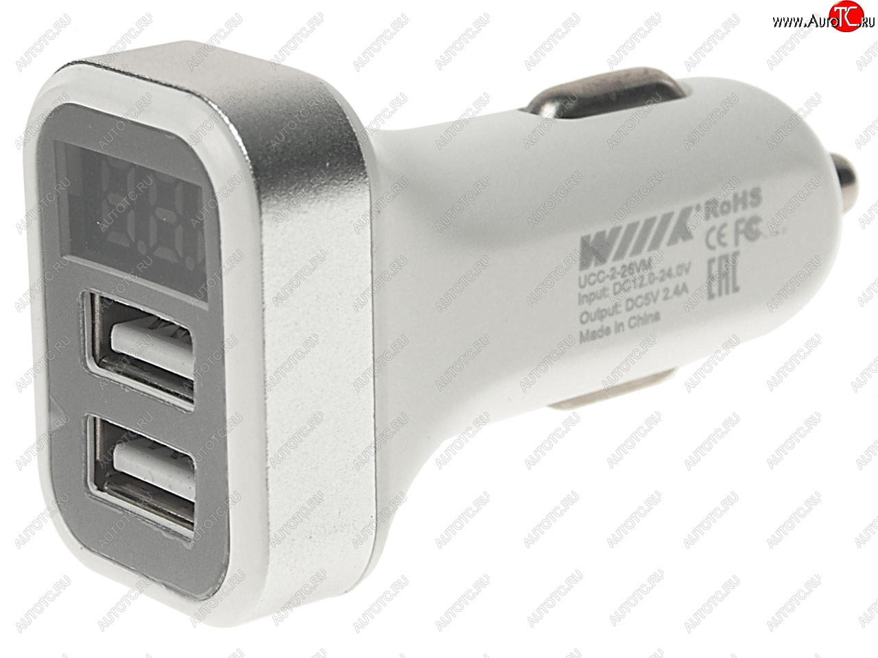 489 р. Устройство зарядное в прикуриватель 2USB 12V WIIIX WIIIX ucc-2-26-vm-w WIIIX ucc-2-26-vm-w  с доставкой в г. Пермь