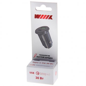 829 р. Устройство зарядное в прикуриватель 1USB + 1 Type C 12V Quick Charge WIIIX WIIIX ucc-2-40  с доставкой в г. Пермь. Увеличить фотографию 3