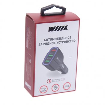 599 р. Устройство зарядное в прикуриватель 3USB 12V Quick Charge WIIIX WIIIX ucc-3-3  с доставкой в г. Пермь. Увеличить фотографию 2
