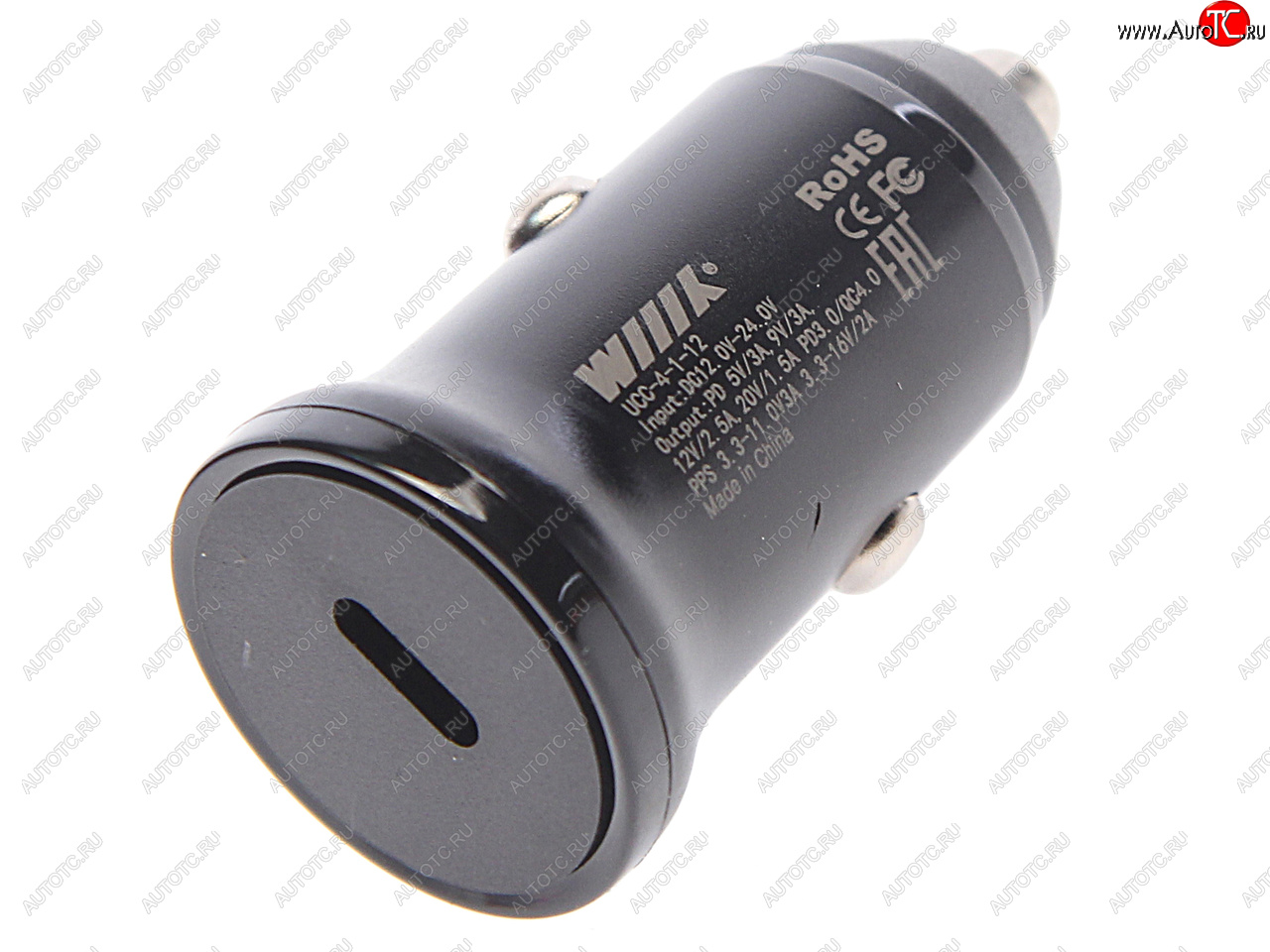 559 р. Устройство зарядное в прикуриватель 1USB Type C 12V WIIIX WIIIX ucc-4-1-12  с доставкой в г. Пермь