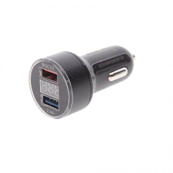 Устройство зарядное в прикуриватель 2USB 12V с вольтметром WIIIX WIIIX ucc-4-2-01-96