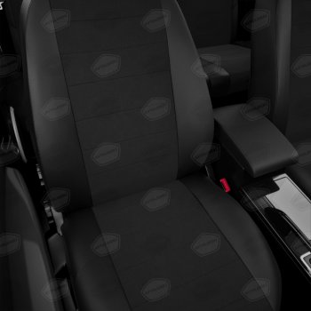 5 699 р. Авточехлы универсальные экокожа-жаккард черные комплект AVTOLIDER AVTOLIDER ukk31-0101  с доставкой в г. Пермь. Увеличить фотографию 3