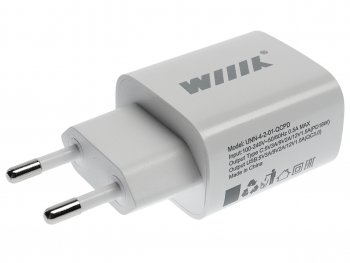 619 р. Устройство зарядное в розетку 1USB + 1 Type C 220V WIIIX WIIIX unn-4-2-01-qcpd  с доставкой в г. Пермь. Увеличить фотографию 2