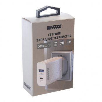 619 р. Устройство зарядное в розетку 1USB + 1 Type C 220V WIIIX WIIIX unn-4-2-03-qcpd  с доставкой в г. Пермь. Увеличить фотографию 4