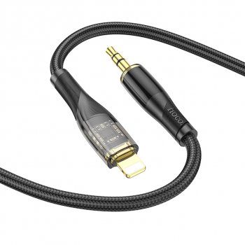 359 р. Кабель jack 3.5-iPhone (5-) 1м черный HOCO HOCO upa25 black HOCO upa25 black  с доставкой в г. Пермь. Увеличить фотографию 2