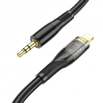 359 р. Кабель jack 3.5-iPhone (5-) 1м черный HOCO HOCO upa25 black HOCO upa25 black  с доставкой в г. Пермь. Увеличить фотографию 1