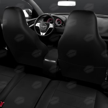 11 299 р. Универсальные чехлы сидений (майка,9 предм., экокожа) Recaro AVTOLIDER   (черный)  с доставкой в г. Пермь. Увеличить фотографию 3