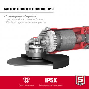 9 099 р. Машина углошлифовальная 2300Вт 230мм 6600обмин. ЗУБР ЗУБР ушм-230-2205 п  с доставкой в г. Пермь. Увеличить фотографию 3