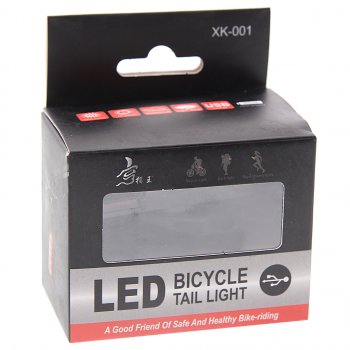 659 р. Фонарь велосипедный задний USB кабель с аккумулятором 650mAh Led NO NAME ут00021655  с доставкой в г. Пермь. Увеличить фотографию 2