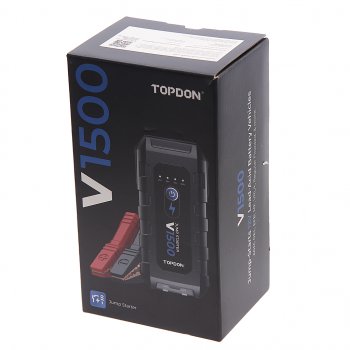10 749 р. Устройство пусковое 12V 1500A 10000мАч (power bank) TOPDON TOPDON v1500  с доставкой в г. Пермь. Увеличить фотографию 5
