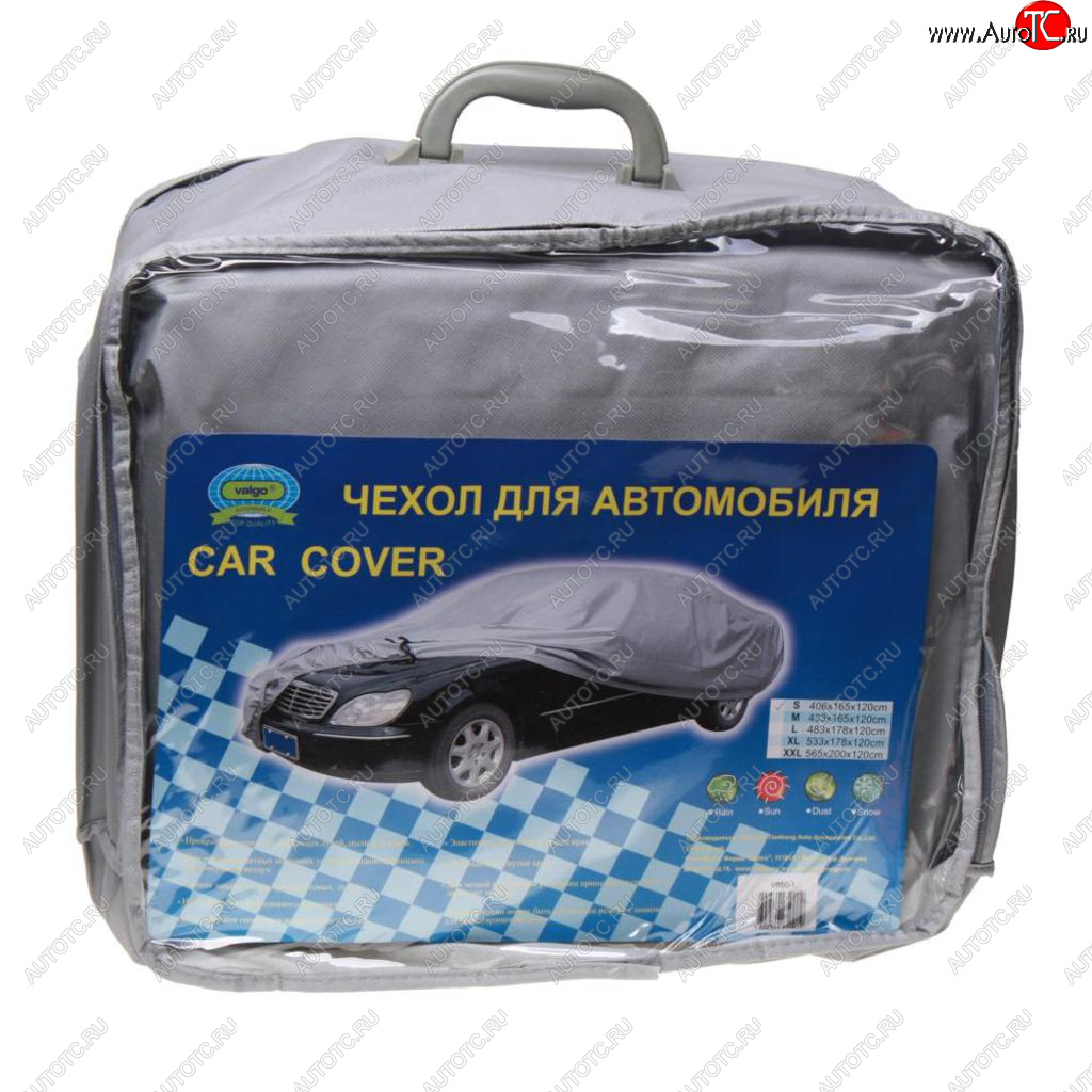 3 759 р. Тент на автомобиль (S) 406х165х120см VALGO VALGO v6501 (v65010)  с доставкой в г. Пермь