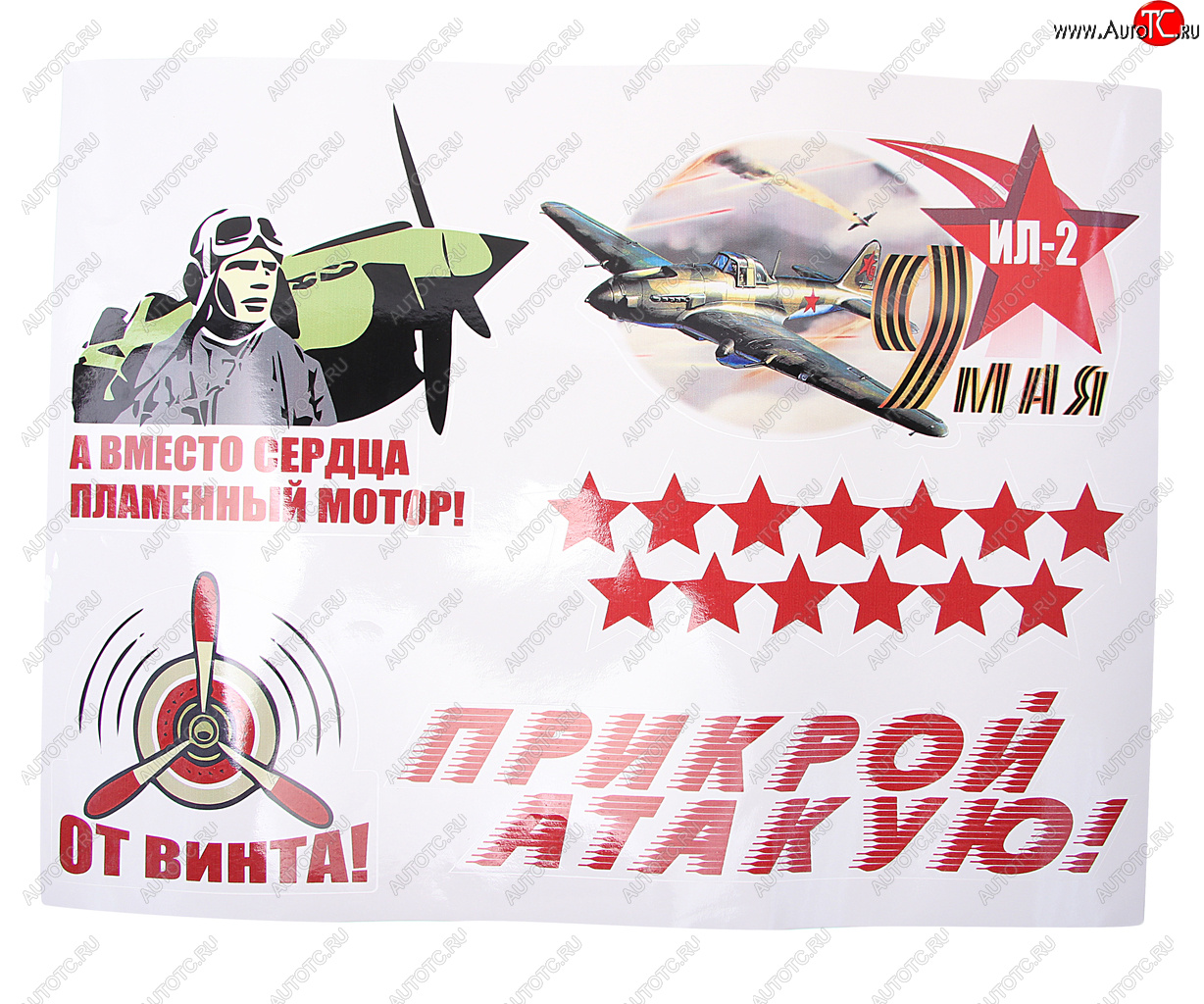 240 р. Наклейка виниловая светоотражающая миникомплект Комплект летчик 38х48см (5шт.) 1 лист MASHINOKOM MASHINOKOM vrc 960  с доставкой в г. Пермь