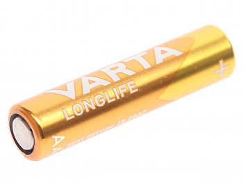 105 р. Батарейка AAA LR03 1.5V блистер 4шт. (цена за 1шт.) Alkaline Longlife VARTA VARTA vrt-lr03l(4)бл  с доставкой в г. Пермь. Увеличить фотографию 1