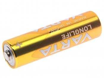 107 р. Батарейка AA LR6 1.5V блистер 4шт. (цена за 1шт.) Alkaline Longlife VARTA VARTA vrt-lr6l(4)бл  с доставкой в г. Пермь. Увеличить фотографию 2