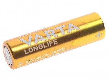 107 р. Батарейка AA LR6 1.5V блистер 4шт. (цена за 1шт.) Alkaline Longlife VARTA VARTA vrt-lr6l(4)бл  с доставкой в г. Пермь. Увеличить фотографию 1
