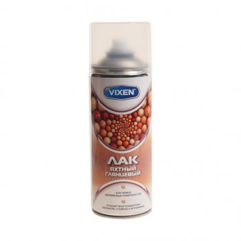 285 р. Лак бесцветный яхтный глянцевый аэрозоль 520мл VIXEN VIXEN vx-24002  с доставкой в г. Пермь. Увеличить фотографию 1