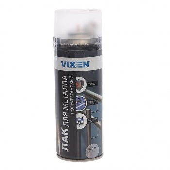 319 р. Лак для металла полиуретановый 520мл аэрозоль VIXEN VIXEN vx-24004  с доставкой в г. Пермь. Увеличить фотографию 1