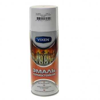 299 р. Краска термостойкая белая аэрозоль 520мл VIXEN VIXEN vx-53001  с доставкой в г. Пермь. Увеличить фотографию 1