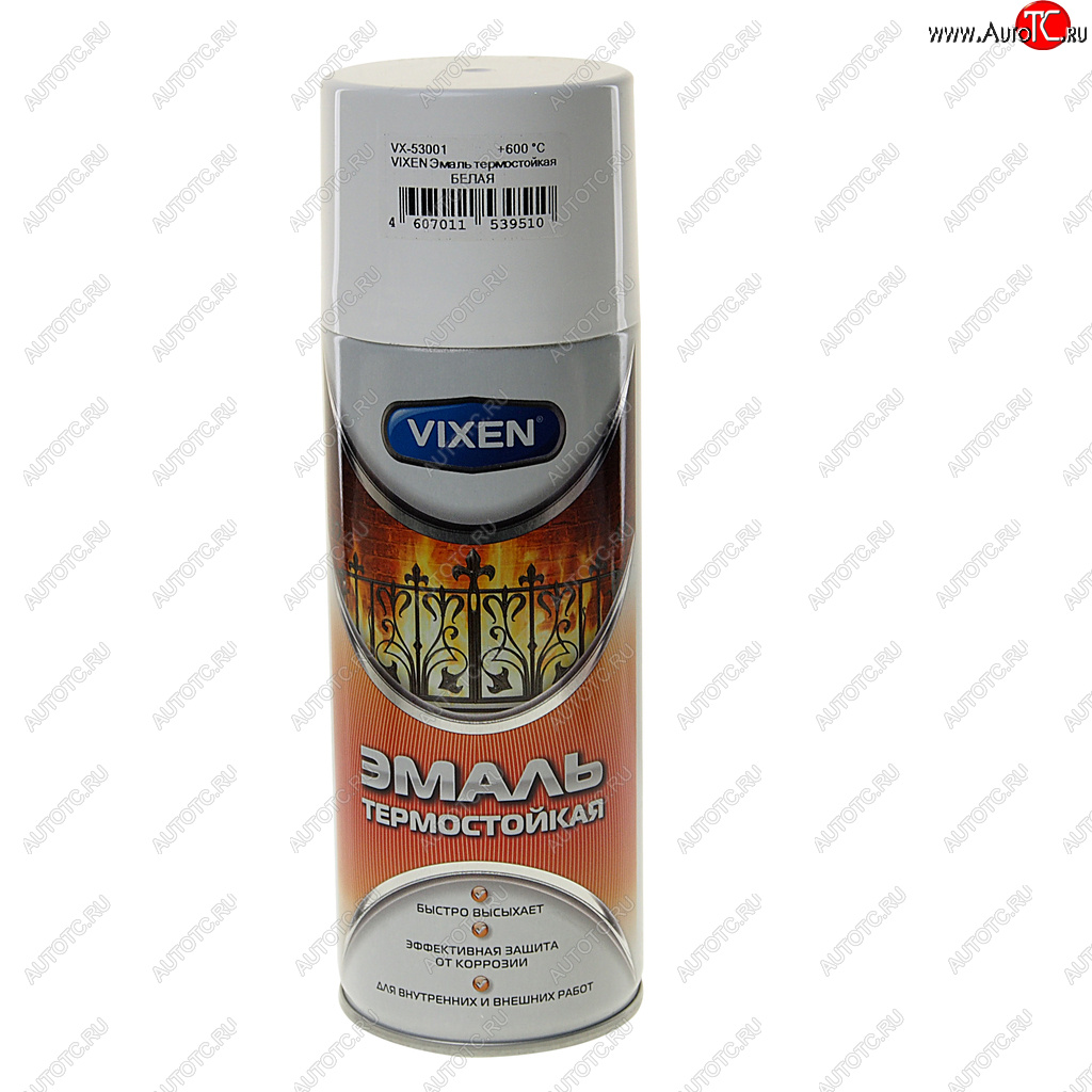 299 р. Краска термостойкая белая аэрозоль 520мл VIXEN VIXEN vx-53001  с доставкой в г. Пермь