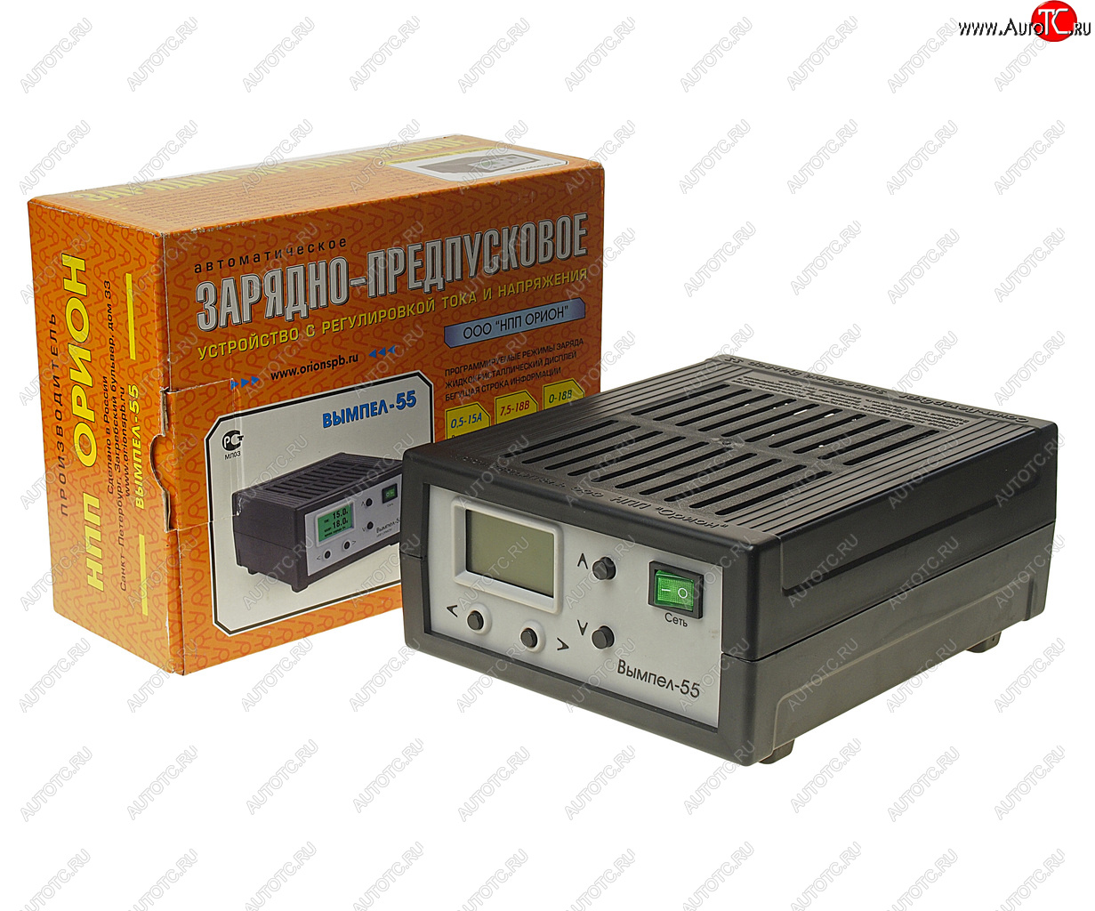 9 449 р. Устройство зарядное 6-12V 15A 220V (автомат) Вымпел 55 ОРИОН ОРИОН вымпел-55  с доставкой в г. Пермь