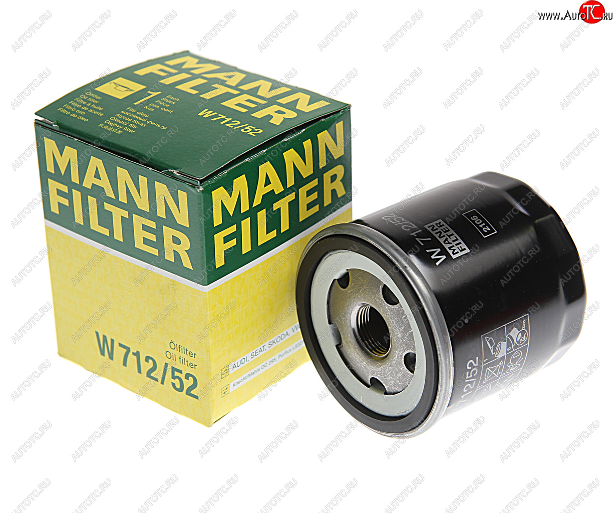 659 р. Фильтр масляный VW SKODA MANN MANN w71252  с доставкой в г. Пермь