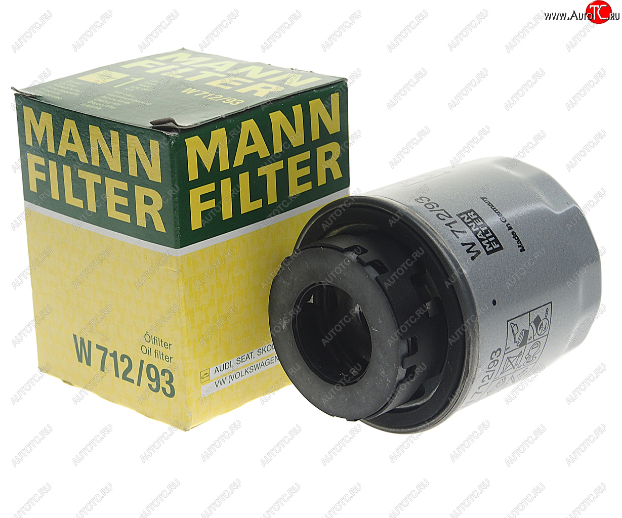 1 049 р. Фильтр масляный VW AUDI SEAT SKODA (1.21.4TSI) MANN MANN w71293  с доставкой в г. Пермь