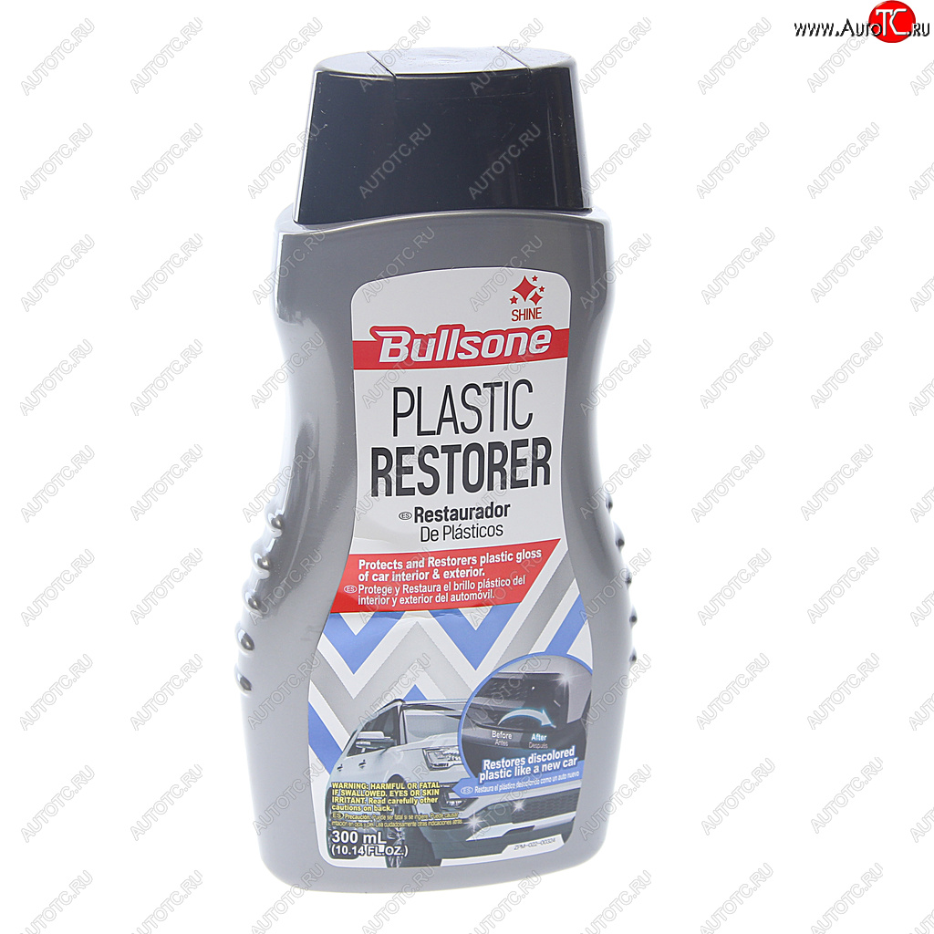 699 р. Полироль пластика восстановитель и защита 300мл BULLSONE BULLSONE wax-195-00004  с доставкой в г. Пермь