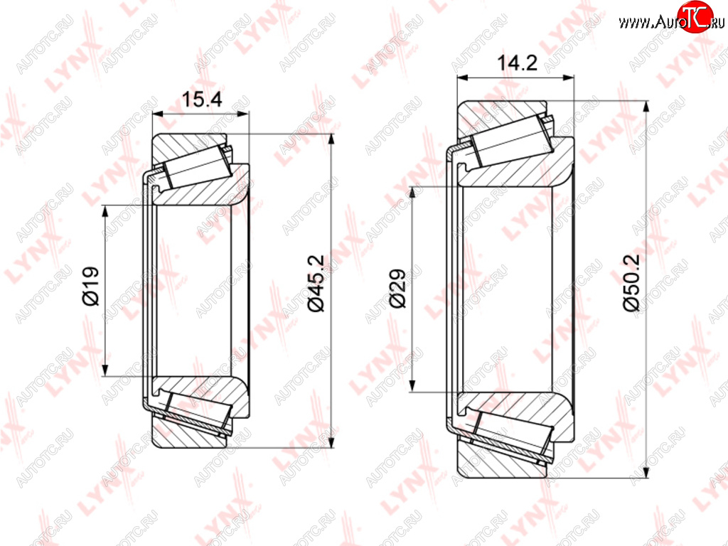 969 р. Подшипник ступицы VW Caddy (95-04) AUDI задней LYNX LYNX wb1276  с доставкой в г. Пермь