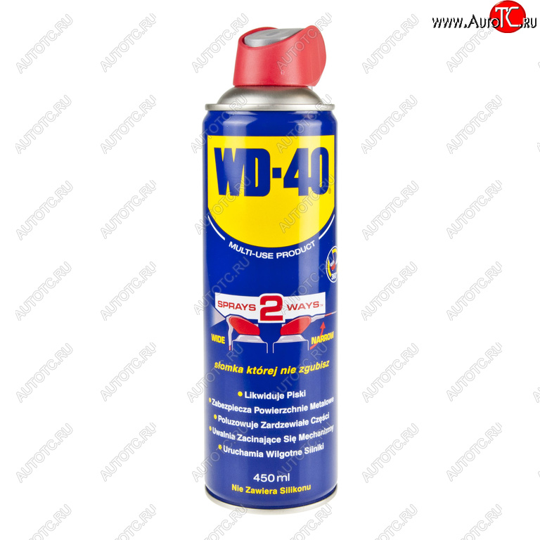 1 329 р. Смазка универсальная проникающая 450мл аэрозоль (трубка) WD-40 WD-40 wd00045  с доставкой в г. Пермь