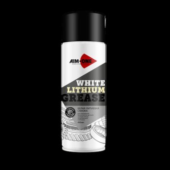 329 р. Смазка литиевая белая грязеотталкивающая 450мл аэрозоль White Lithium Grease AIM-ONE AIM-ONE wg-450  с доставкой в г. Пермь. Увеличить фотографию 1