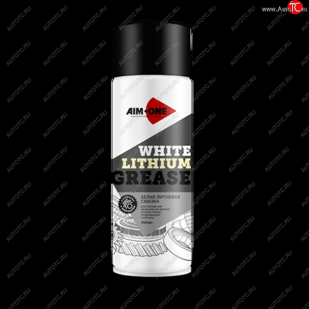 329 р. Смазка литиевая белая грязеотталкивающая 450мл аэрозоль White Lithium Grease AIM-ONE AIM-ONE wg-450  с доставкой в г. Пермь