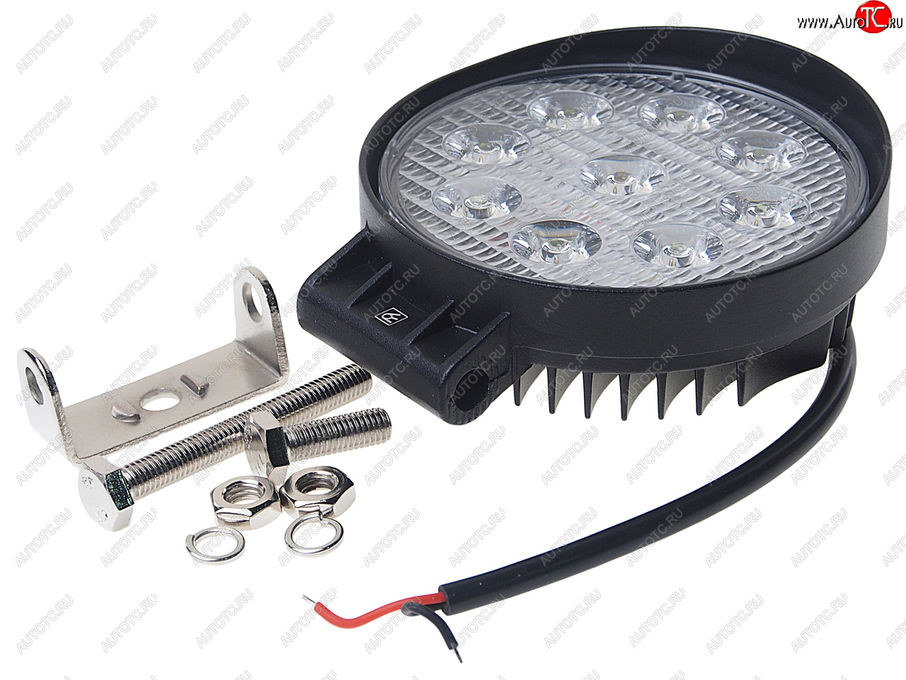 1 199 р. Фара рабочего света круглая 115х130x45мм 27W 9LED (дальний свет) ВЫМПЕЛ ОРИОН wl-827s  с доставкой в г. Пермь